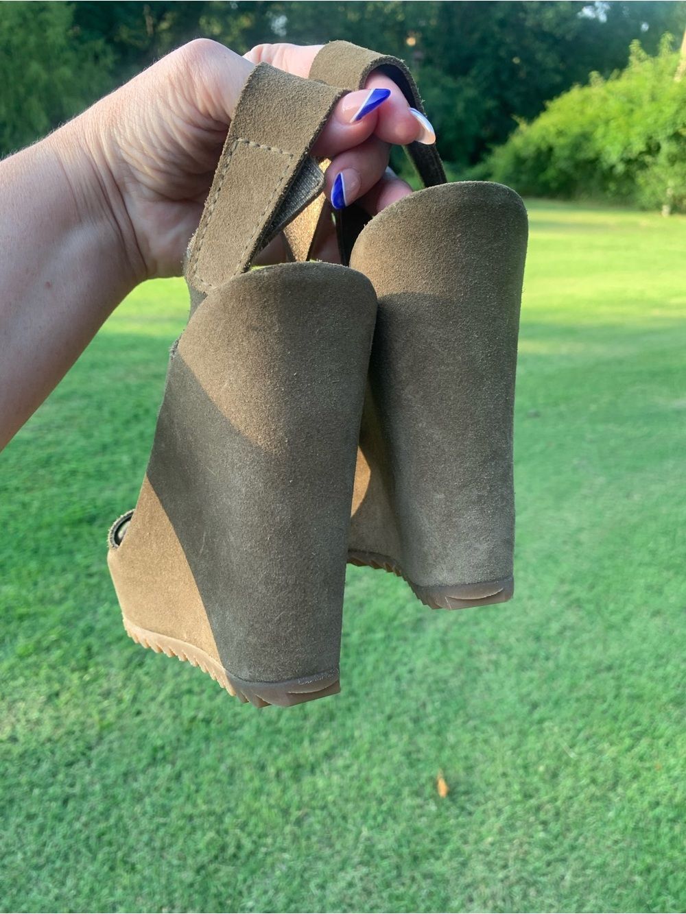 Pedro Garcia Suede Slingback Heeled Sandals - Picture 4 of 5